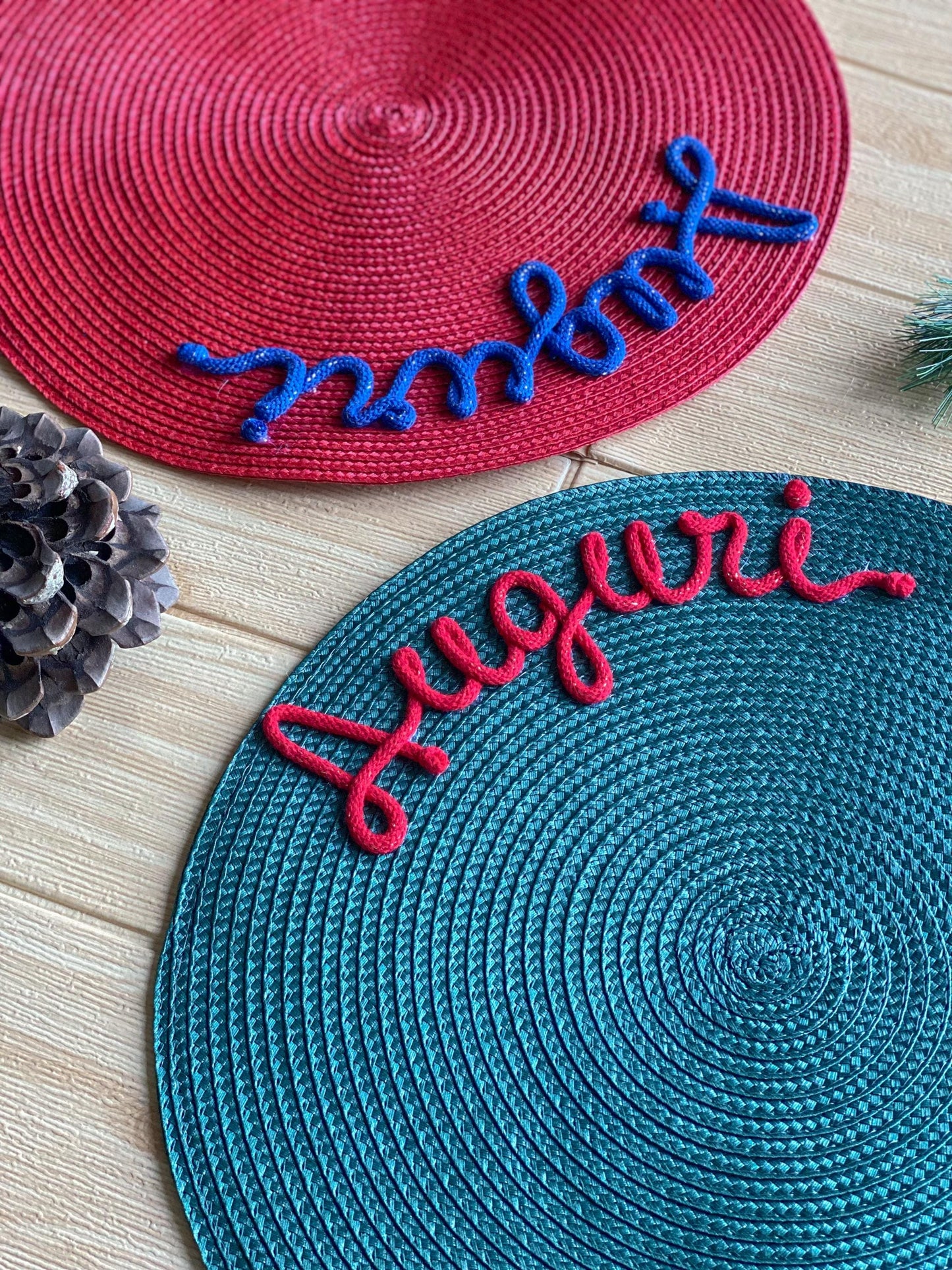 Tovagliette Personalizzate con Nome | Colorate e Plastificate