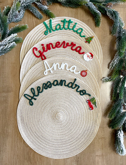 Tovagliette Personalizzate con Nome | Christmas Collection