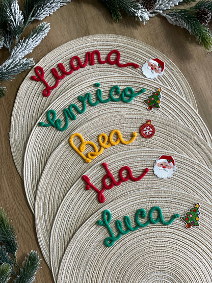 Tovagliette Personalizzate con Nome | Christmas Collection