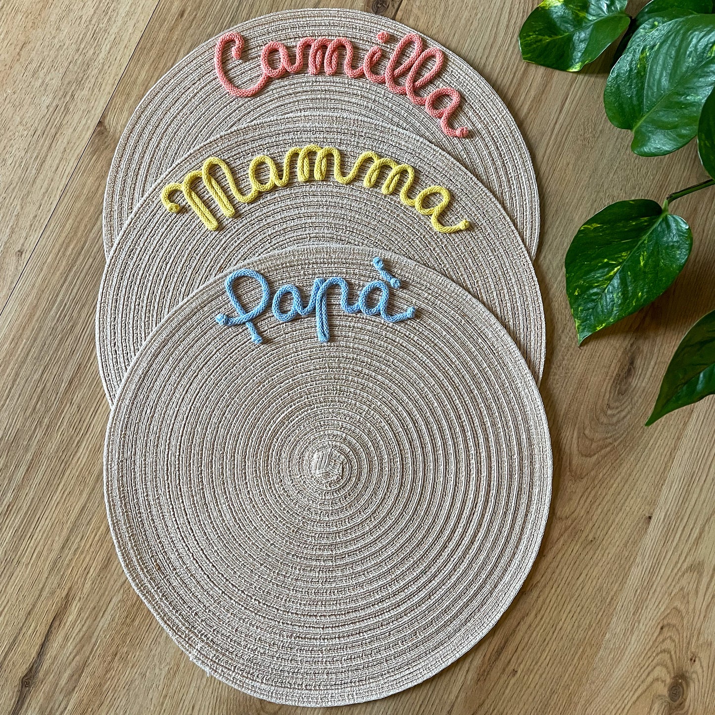Tovaglietta Personalizzata con Nome e Decorazione