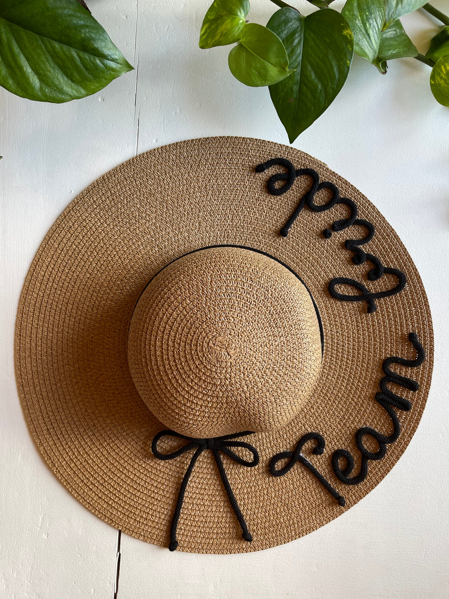 Cappello di Paglia con Nome e Cordino