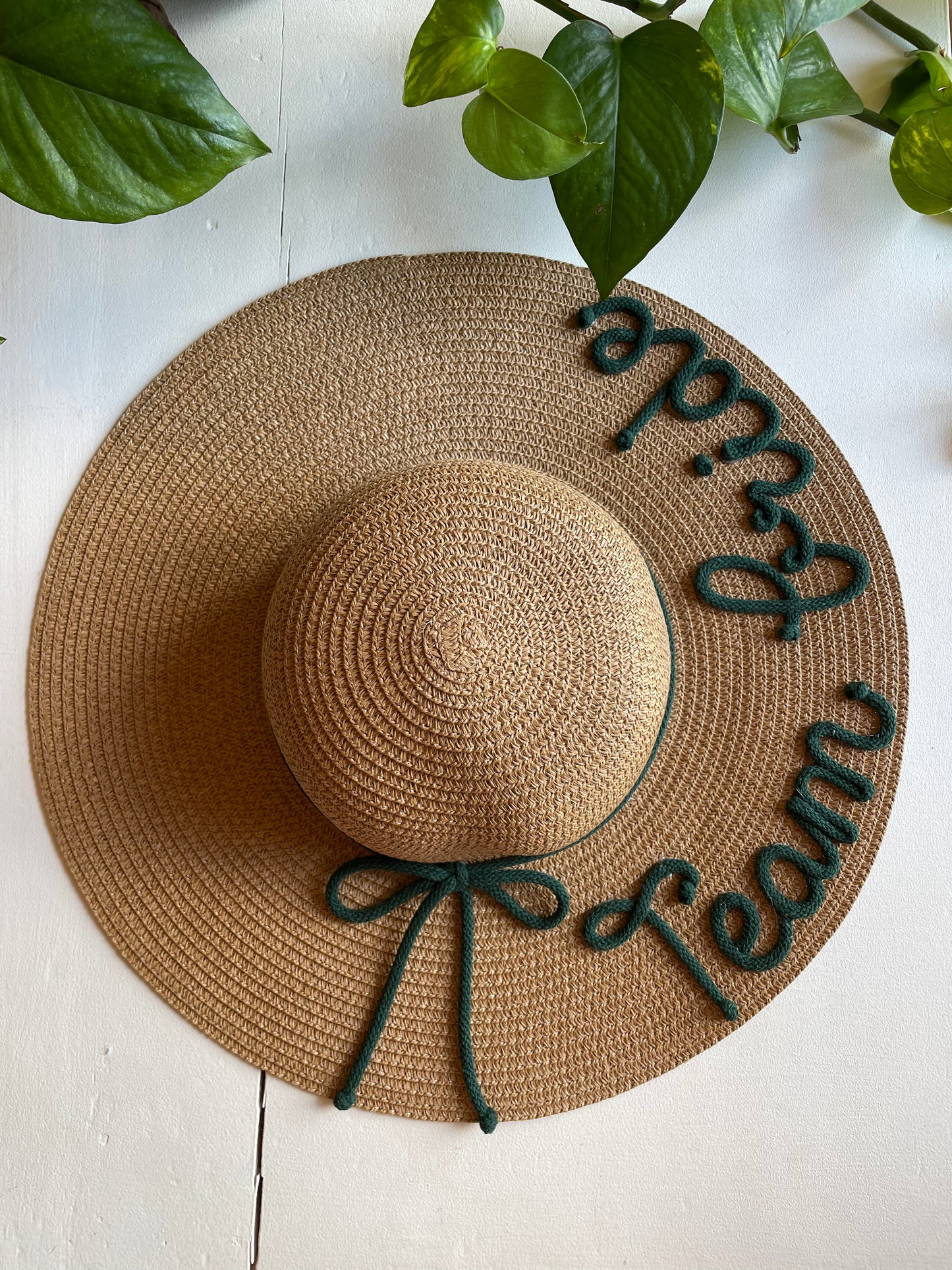 Cappello di Paglia con Nome e Cordino