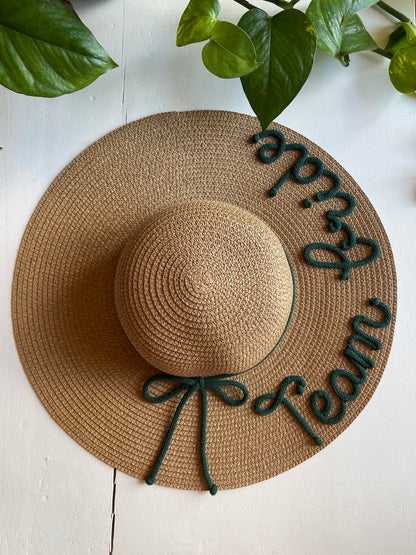 Cappello di Paglia con Nome e Cordino