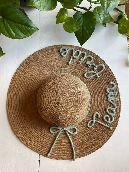Cappello di Paglia con Nome e Cordino
