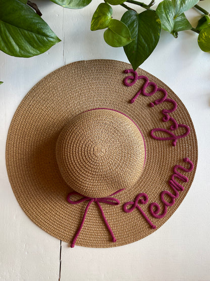 Cappello di Paglia con Nome e Cordino