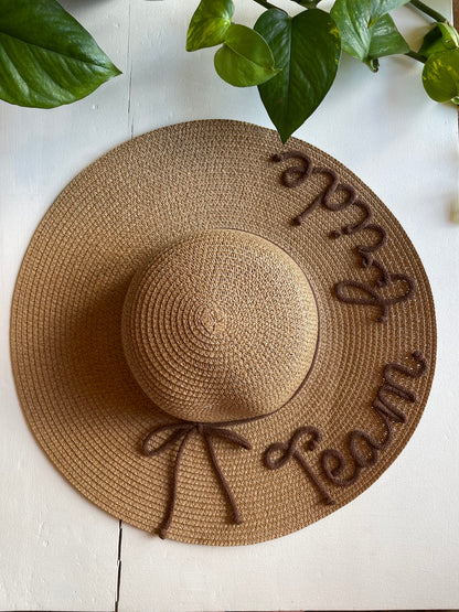Cappello di Paglia con Nome e Cordino