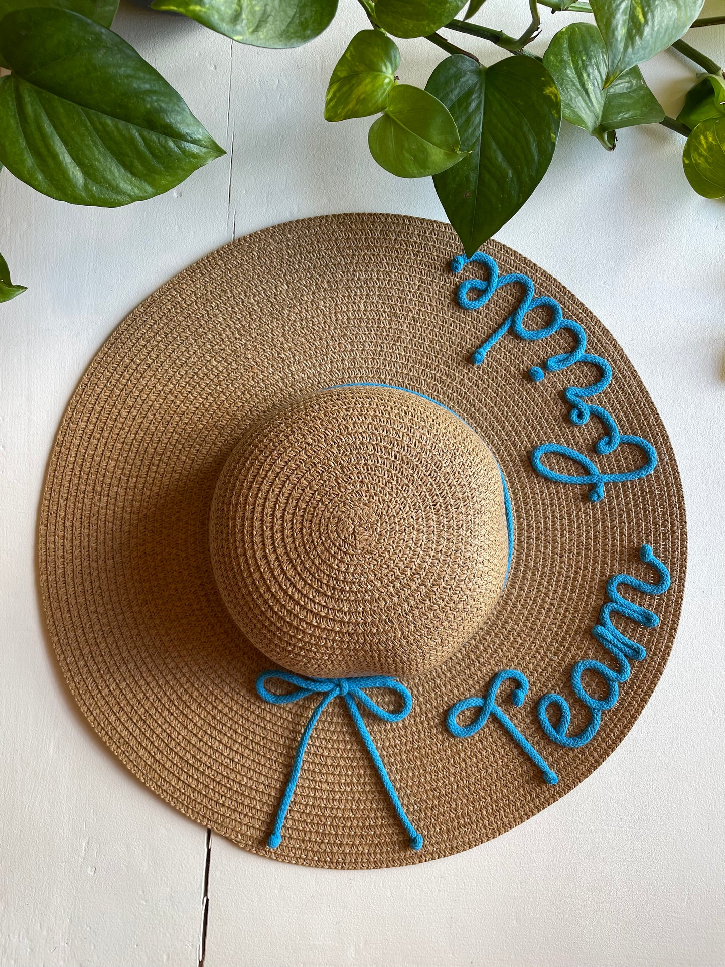 Cappello di Paglia con Nome e Cordino