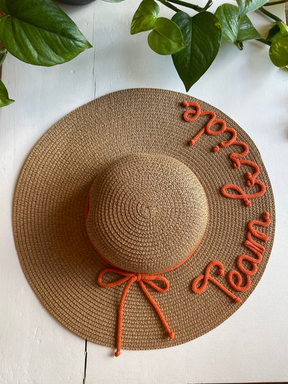Cappello di Paglia con Nome e Cordino