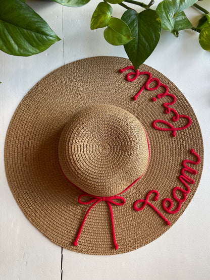 Cappello di Paglia con Nome e Cordino