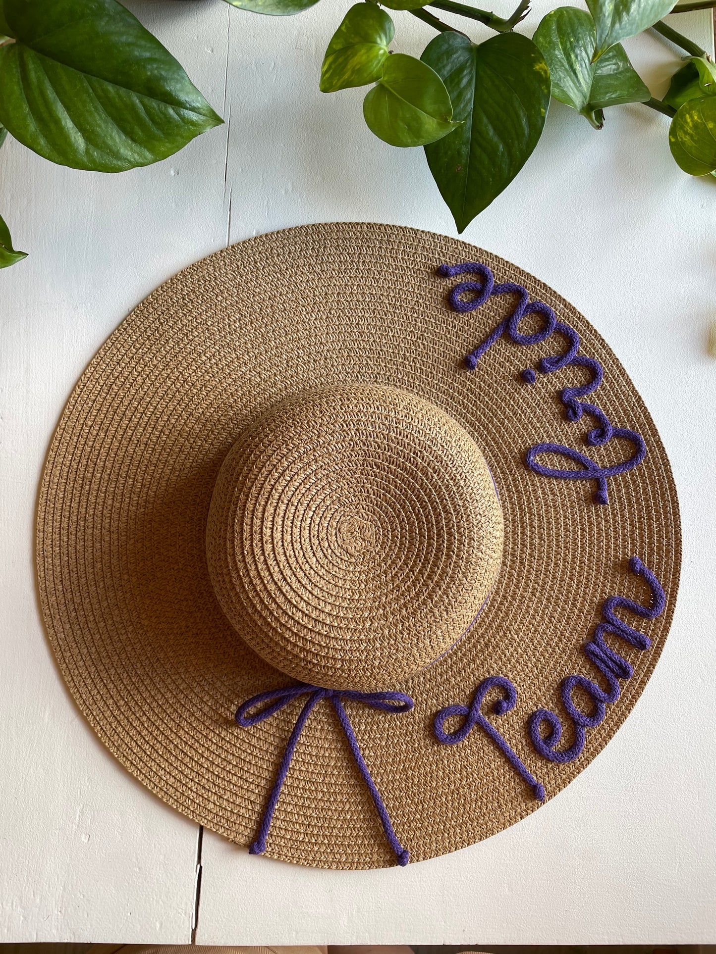 Cappello di Paglia con Nome e Cordino