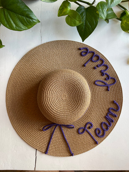 Cappello di Paglia con Nome e Cordino