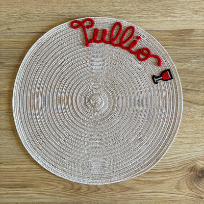 Tovaglietta Personalizzata con Nome e Decorazione