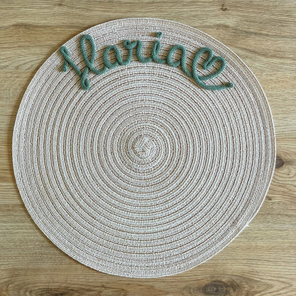 Tovaglietta Personalizzata con Nome e Decorazione