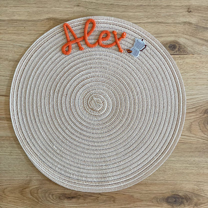 Tovaglietta Personalizzata con Nome e Decorazione