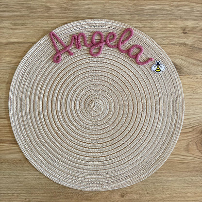 Tovaglietta Personalizzata con Nome e Decorazione