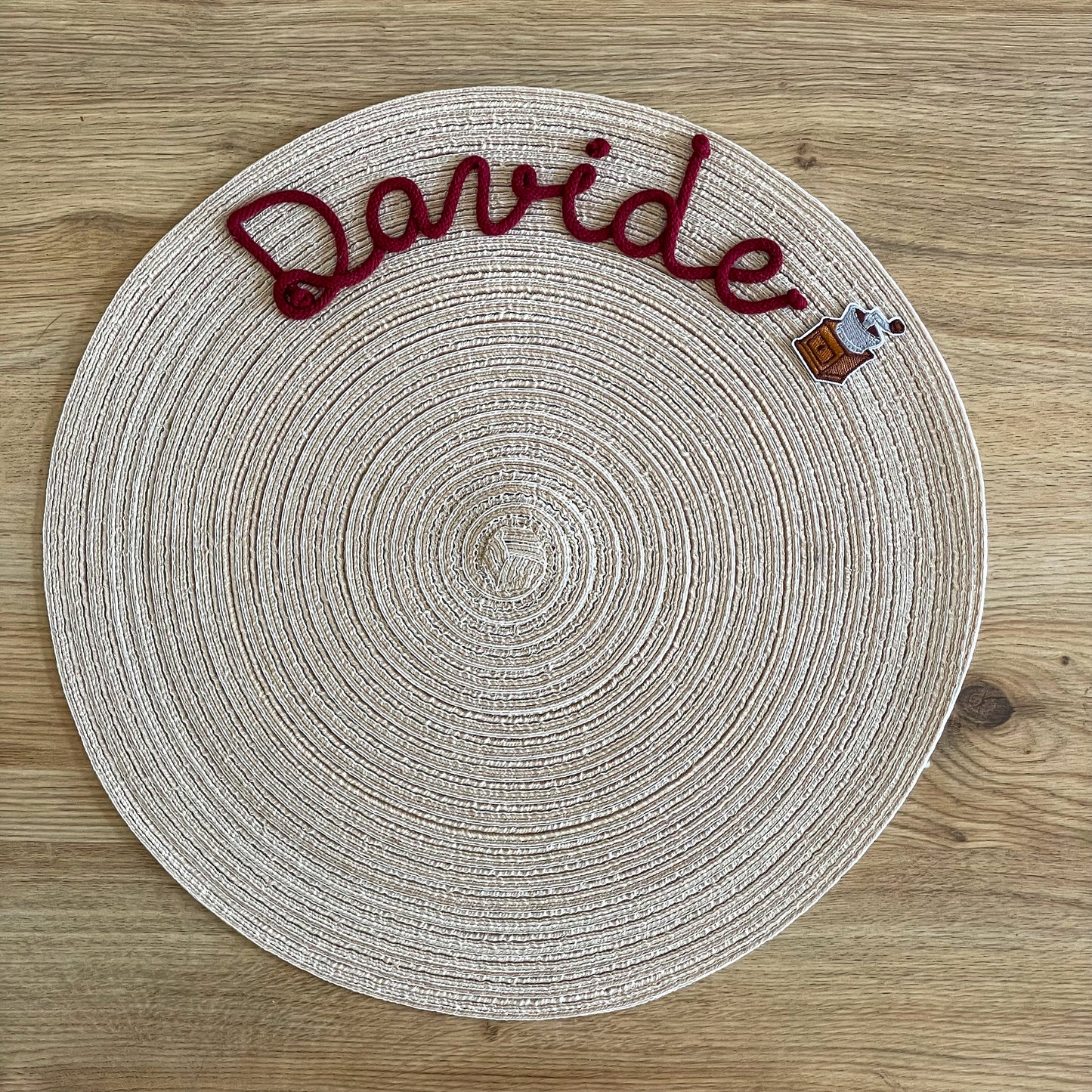 Tovaglietta Personalizzata con Nome e Decorazione