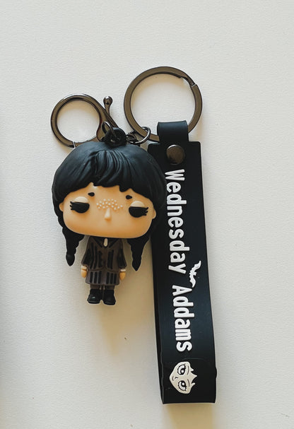 Portachiavi personalizzato mercoledì addams