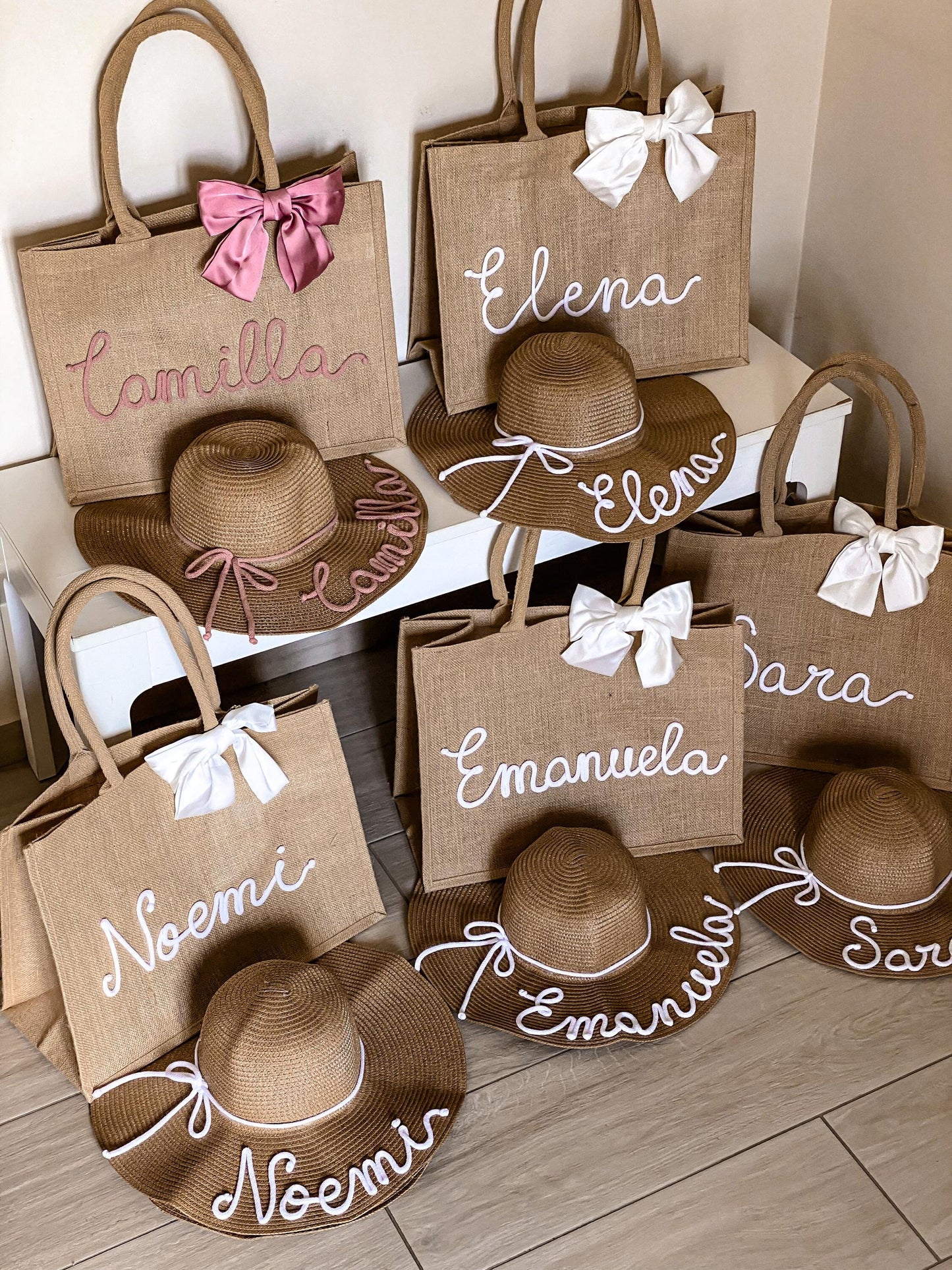 Set Personalizzato: Maxi Borsa Juta e Cappello
