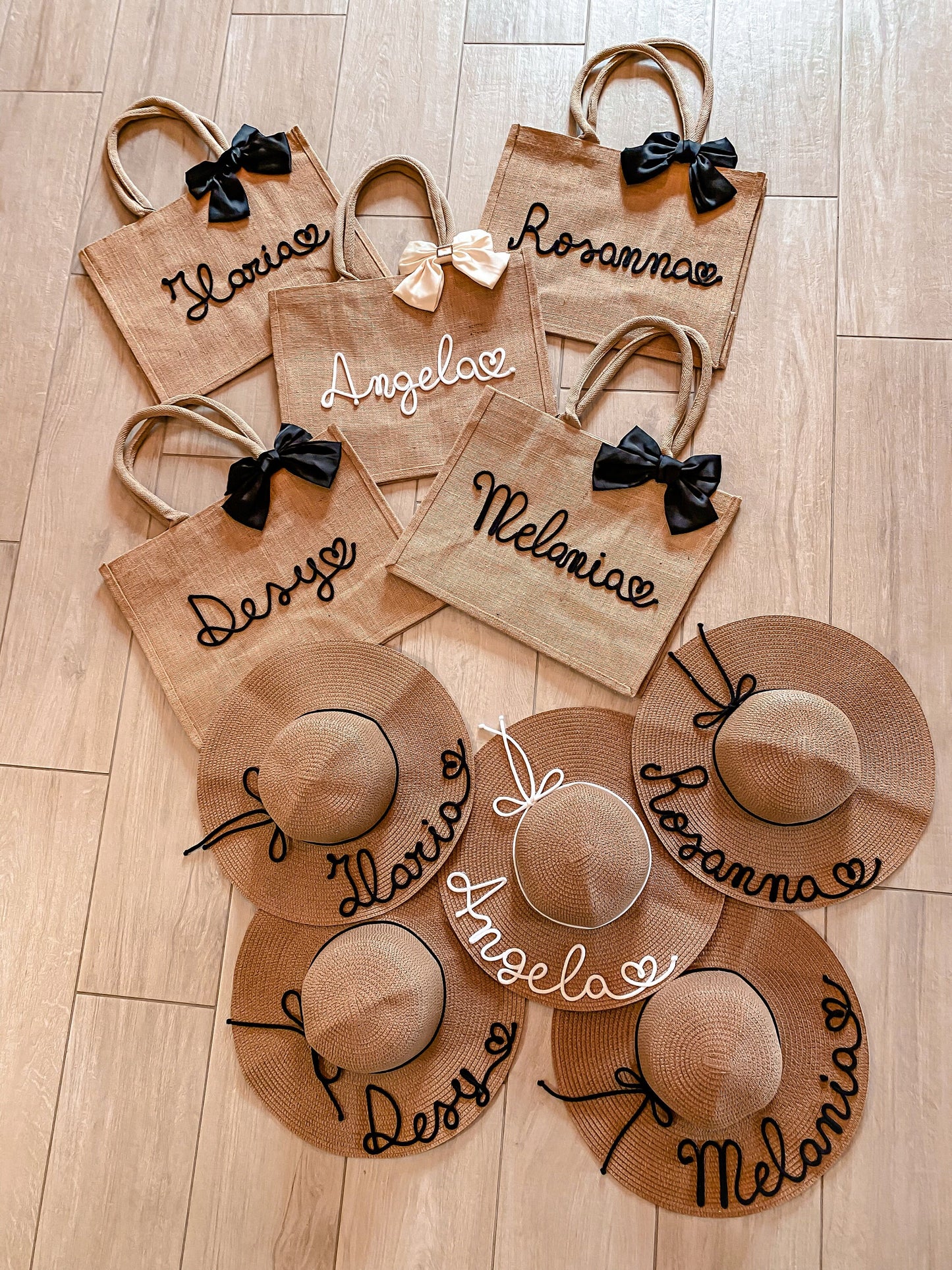 Set Personalizzato: Maxi Borsa Juta e Cappello