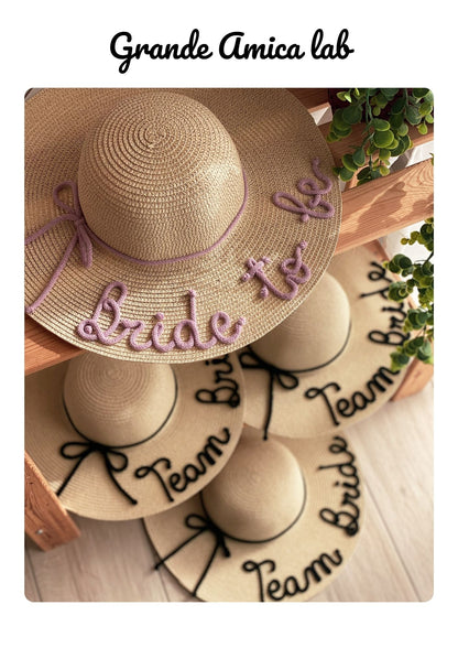 Cappello di Paglia con Nome e Cordino