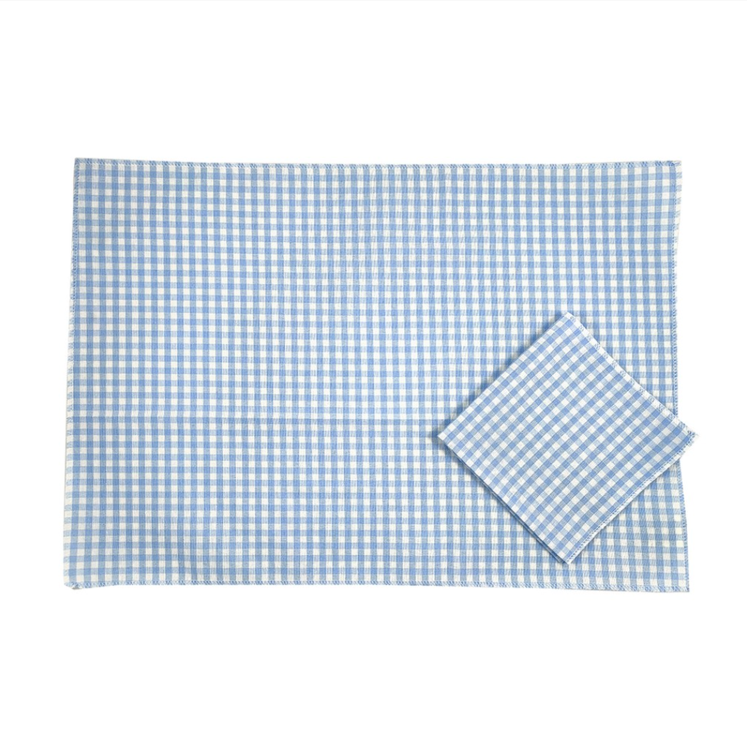 Tovagliette vichy con scritta personalizzata