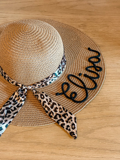 Cappello di Paglia con Nome e Foulard