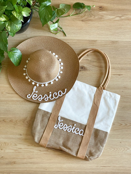 Cappello e Borsa Porta Cappello Personalizzati con Nome