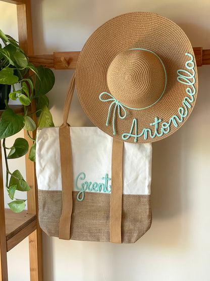 Cappello e Borsa Porta Cappello Personalizzati con Nome