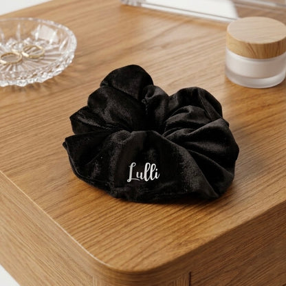Scrunchies in velluto personalizzati