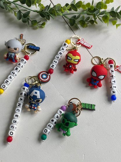 portachiavi personalizzati supereroi marvel