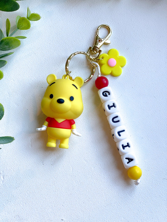 portachiavi personalizzato winnie the pooh