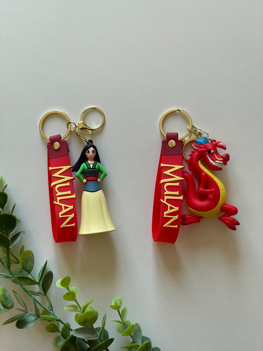 portachiavi personalizzato disney mulan e mushu