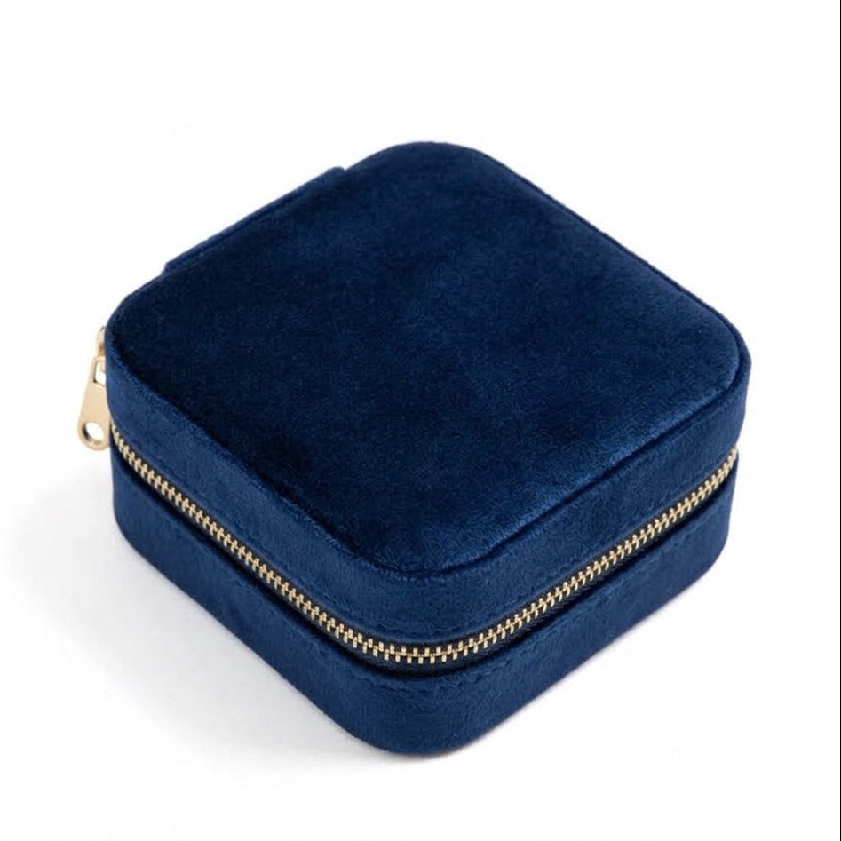portagioie in velluto blu