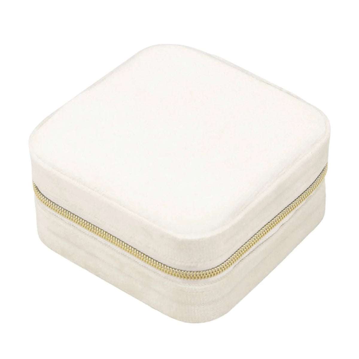 portagioie personalizzato velluto bianco