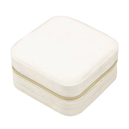 portagioie personalizzato velluto bianco