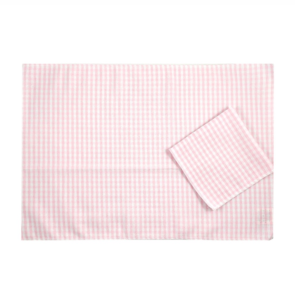 Tovagliette vichy con scritta personalizzata