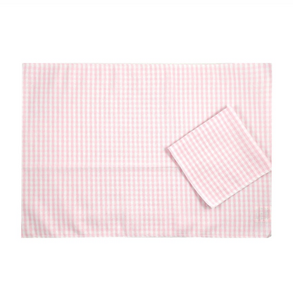 Tovagliette vichy con scritta personalizzata