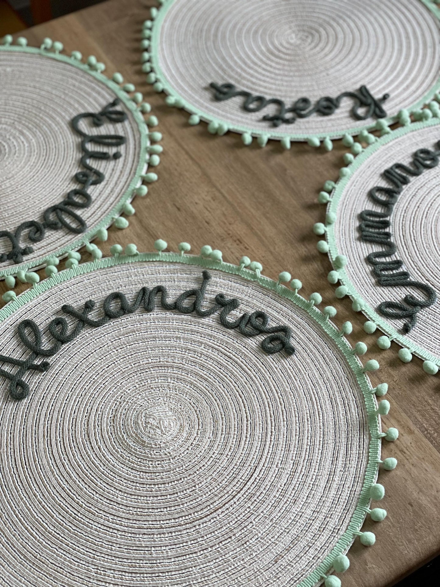 set 4 tovagliette personalizzate