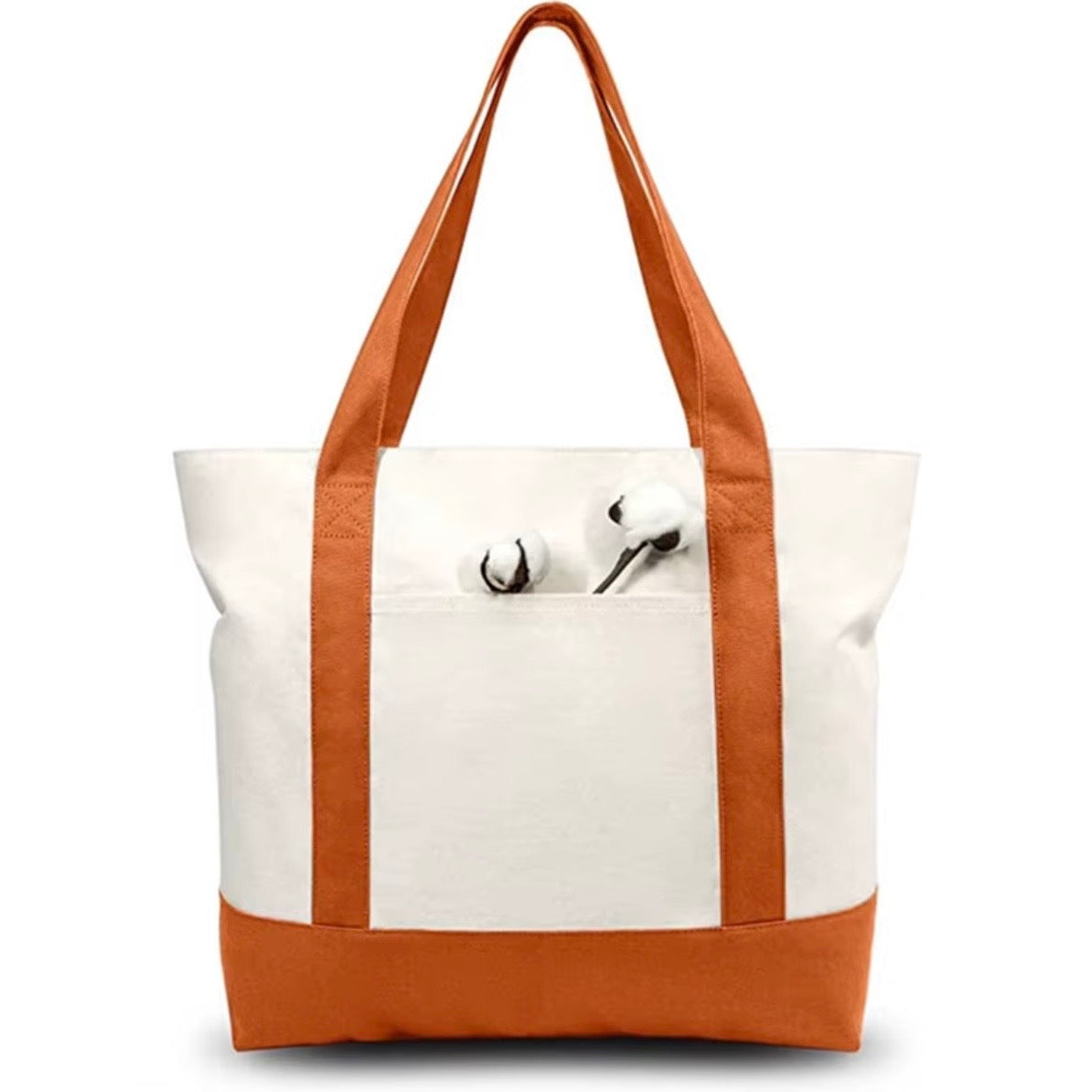 Tote bag in cotone con scritta ricamata o stampata