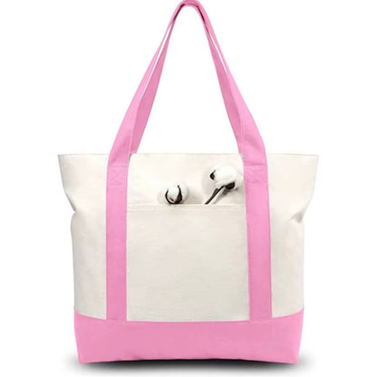 Tote bag in cotone con scritta ricamata o stampata