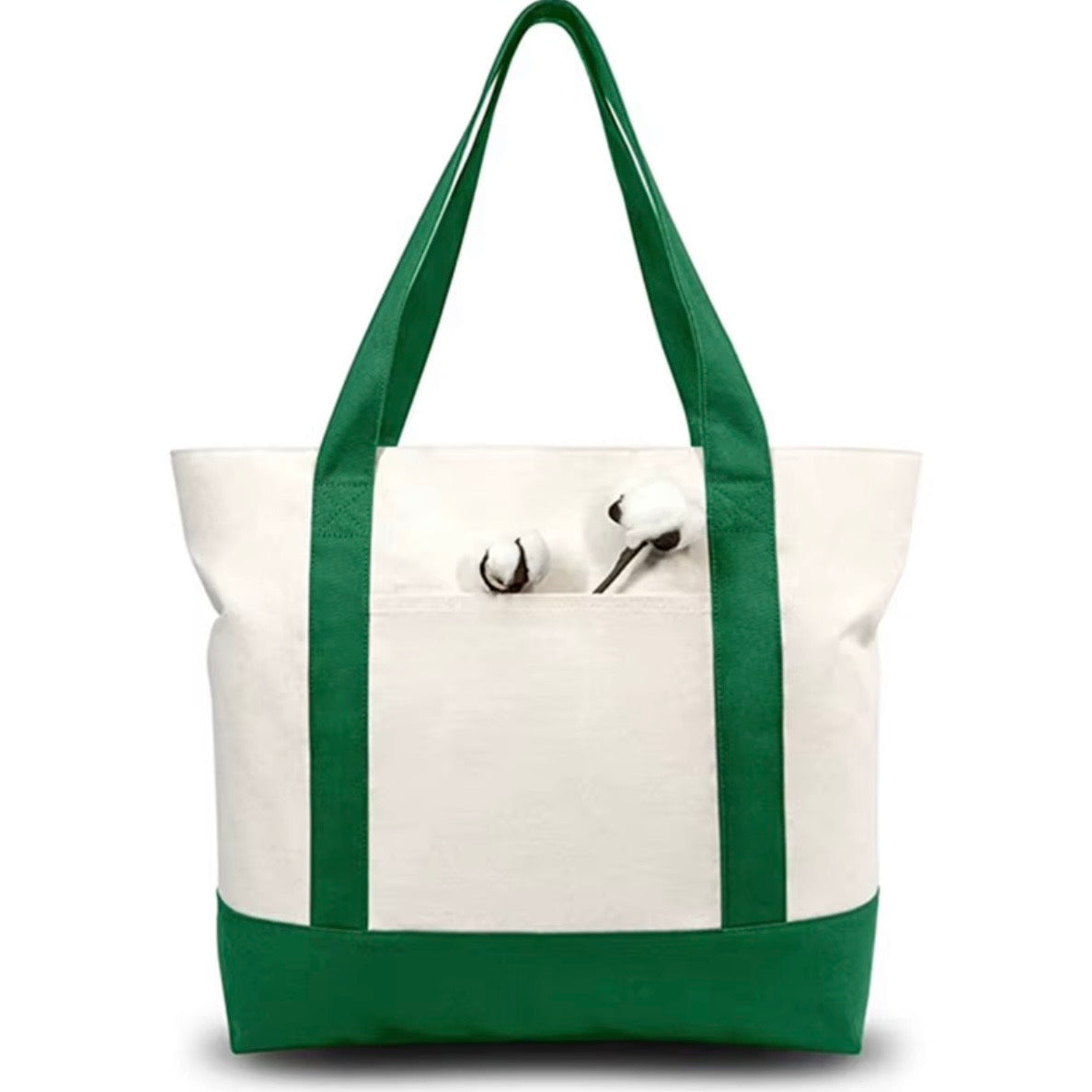 Tote bag in cotone con scritta ricamata o stampata