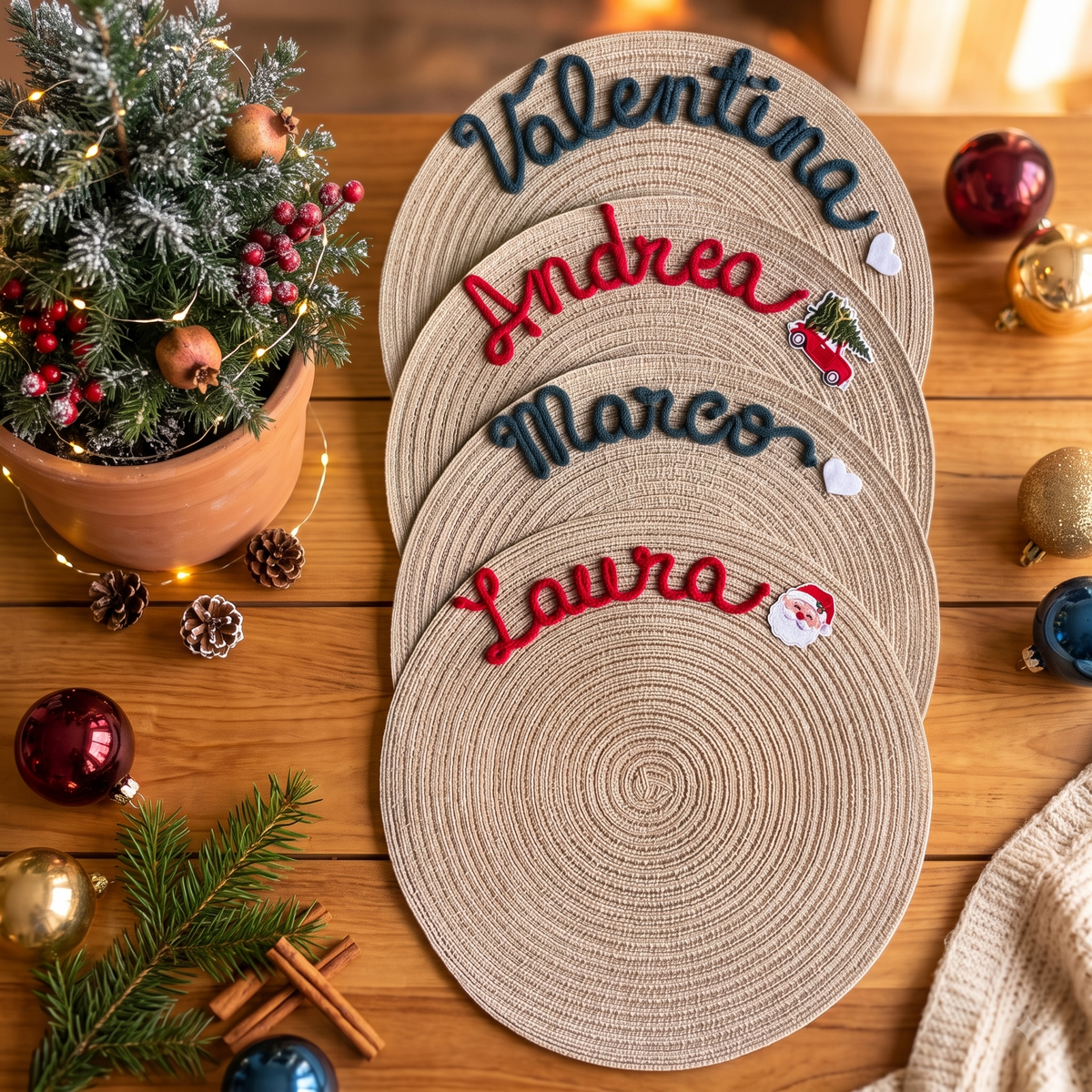 Tovagliette Personalizzate con Nome | Christmas Collection