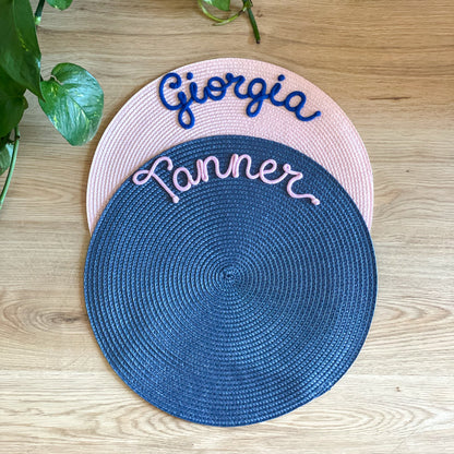 Tovagliette Personalizzate con Nome | Colorate e Plastificate