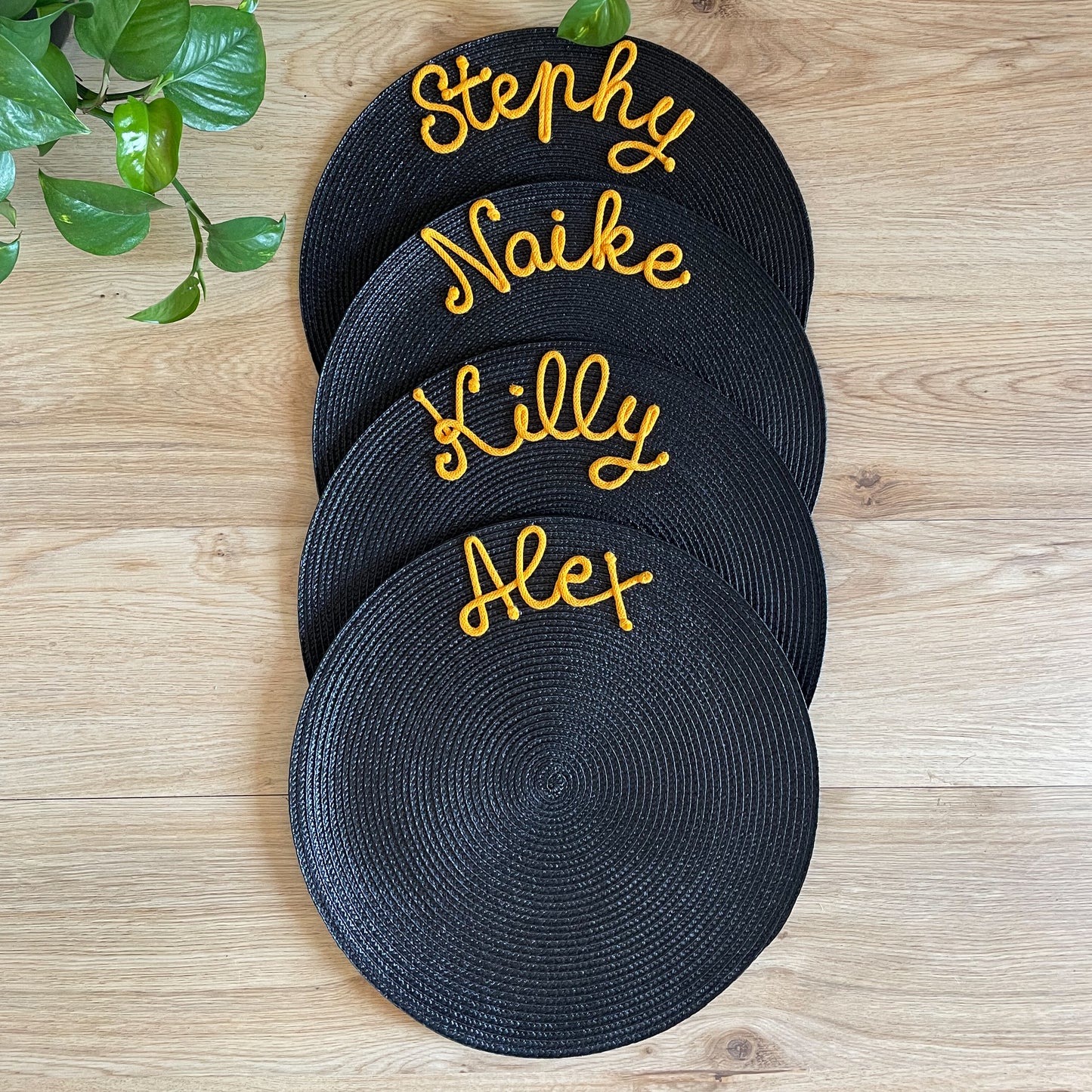 Tovagliette Personalizzate con Nome | Colorate e Plastificate