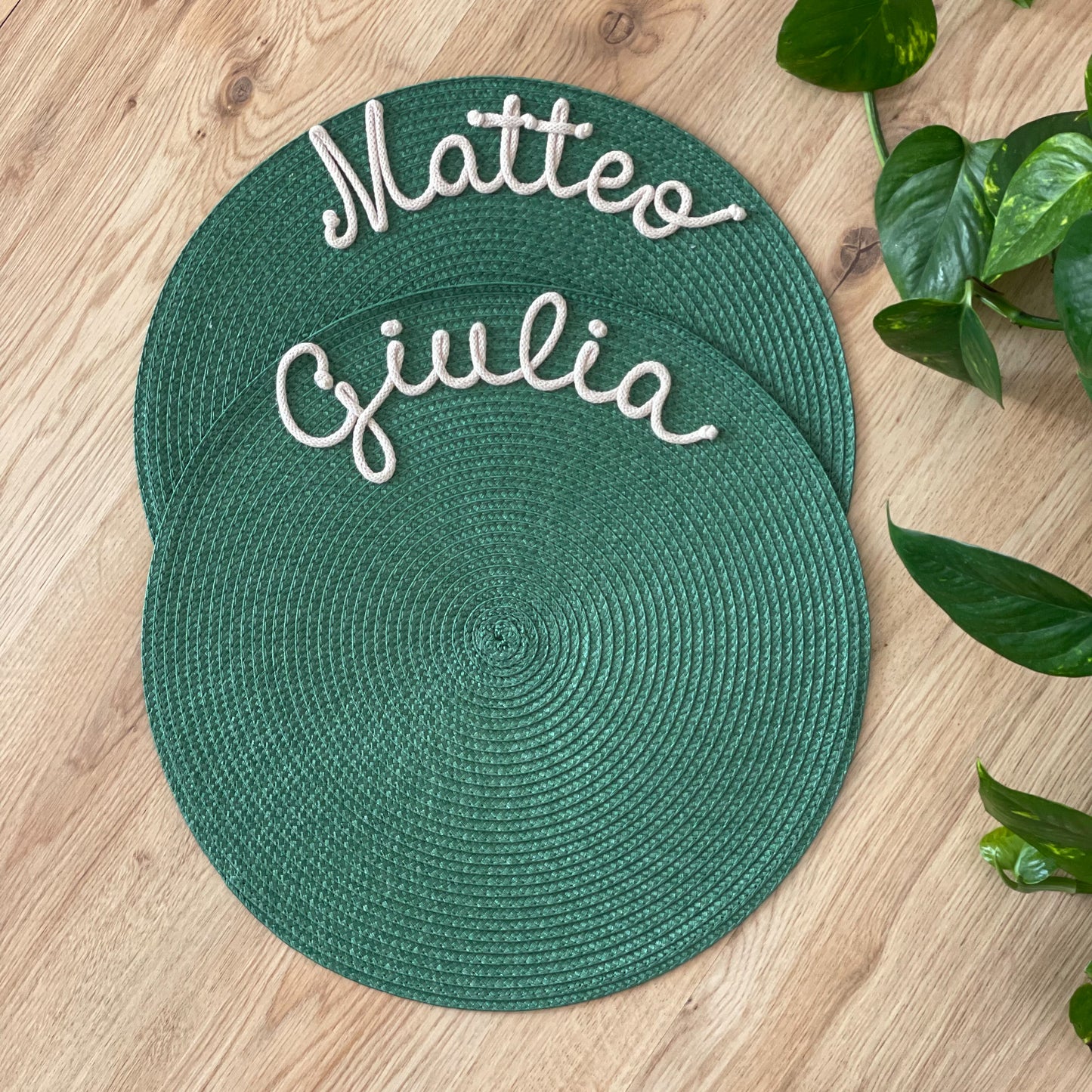 Tovagliette Personalizzate con Nome | Colorate e Plastificate